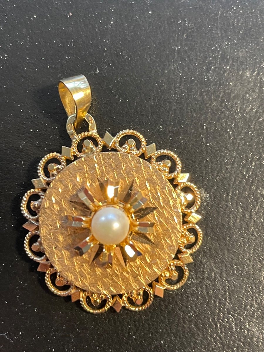 Gold And Pearl Stash Pendant -photo-4