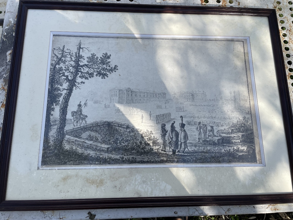 Libourne Barracks Engraving -photo-1