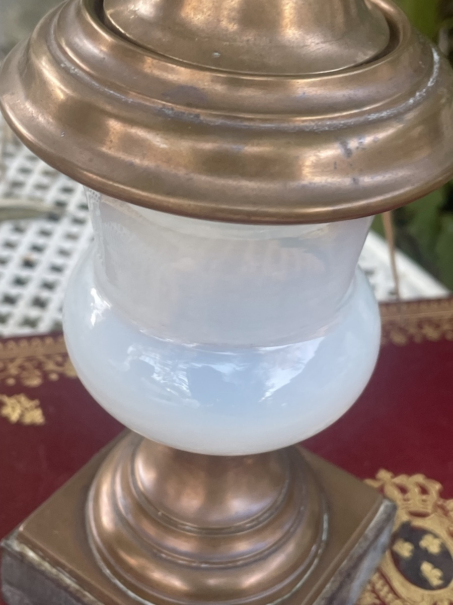 Medici Opaline And Brass Vase -photo-6