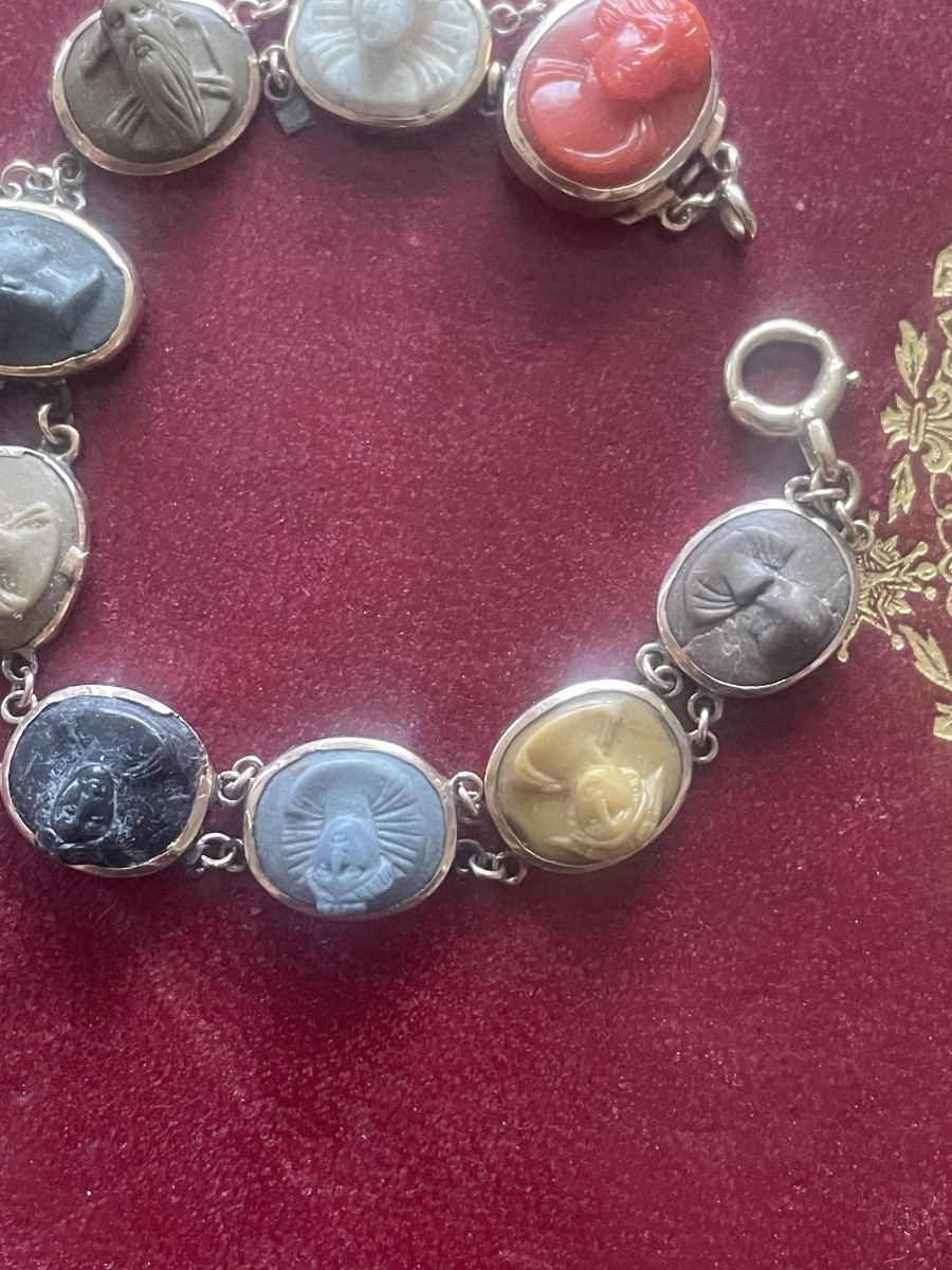 Bracelet Or Et Pierres Dures -photo-4