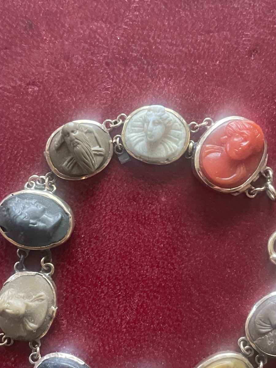 Bracelet Or Et Pierres Dures -photo-5