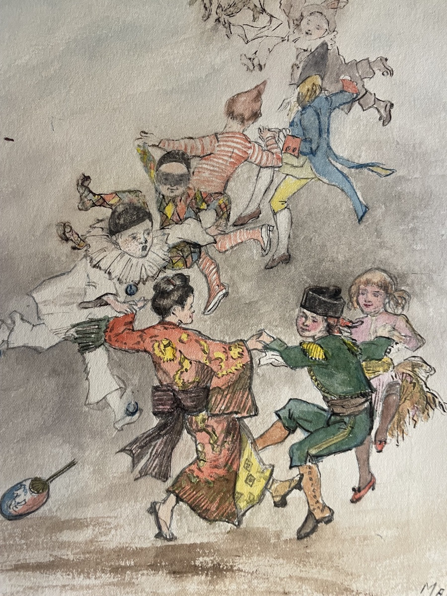 Watercolor By Louis Maurice Malapert -photo-7