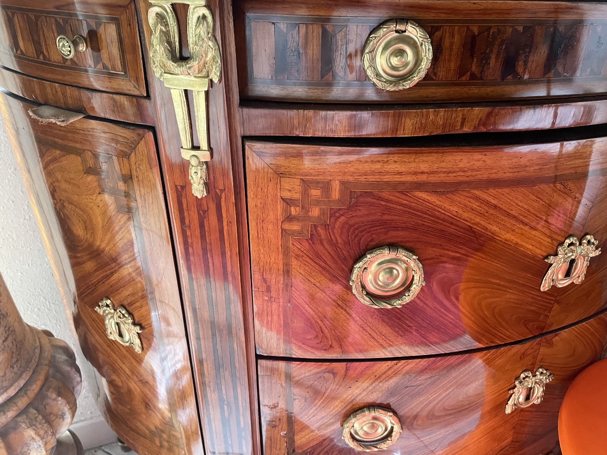 Commode Demi Lune Louis XVI 