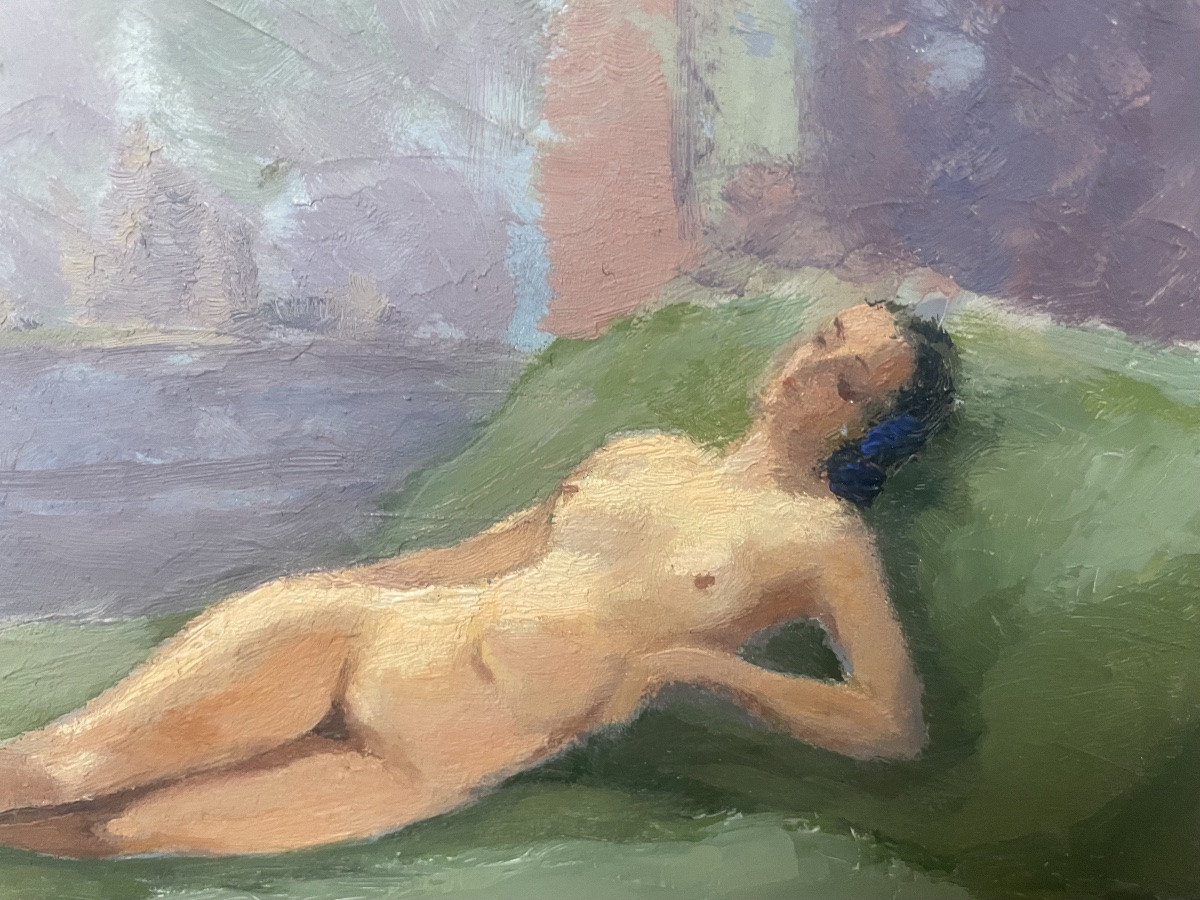 Reclining Nude By Lataste Sabatié -photo-1