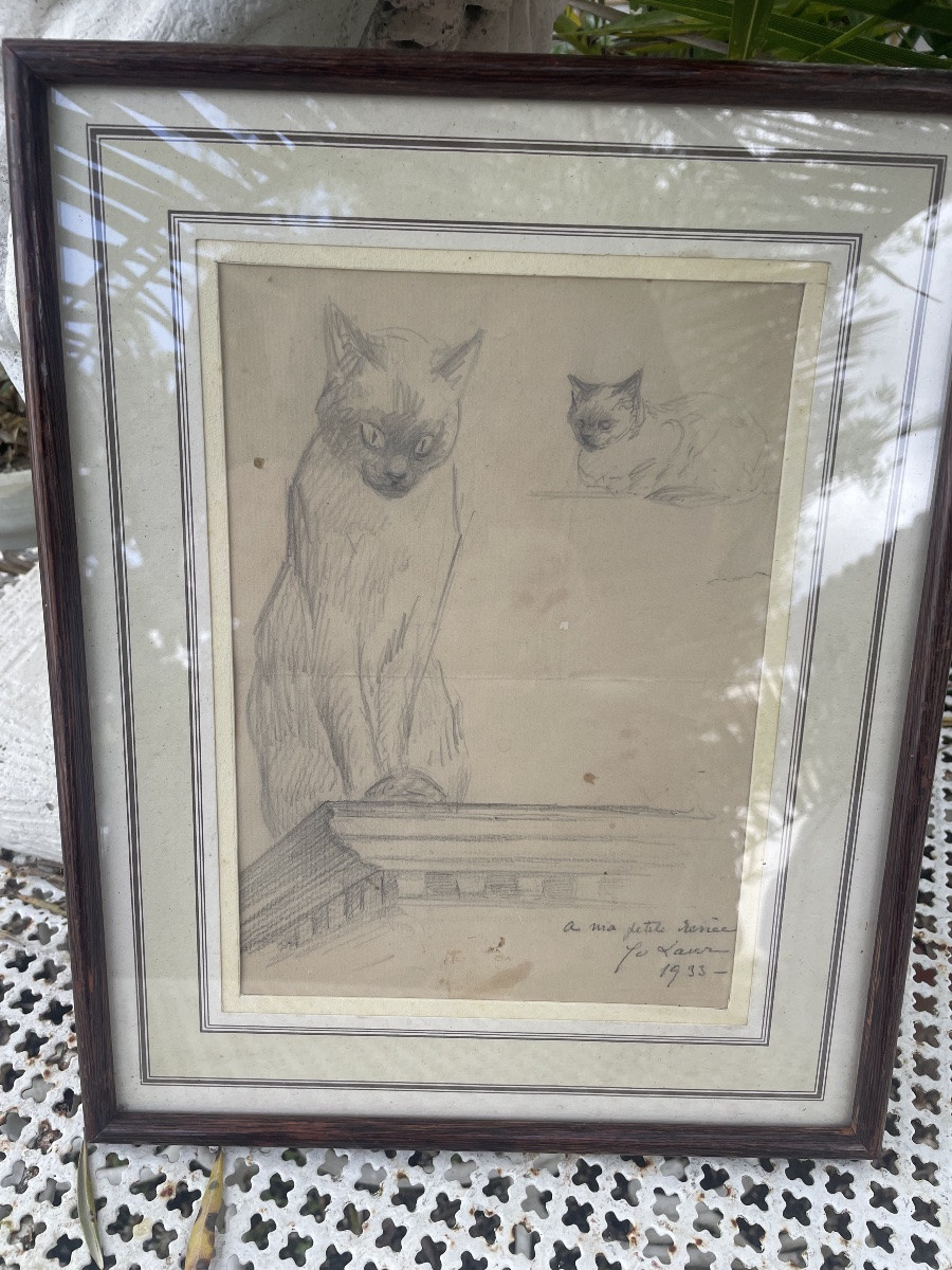Drawing Of The Siamese Cat By Yau Laur -photo-1