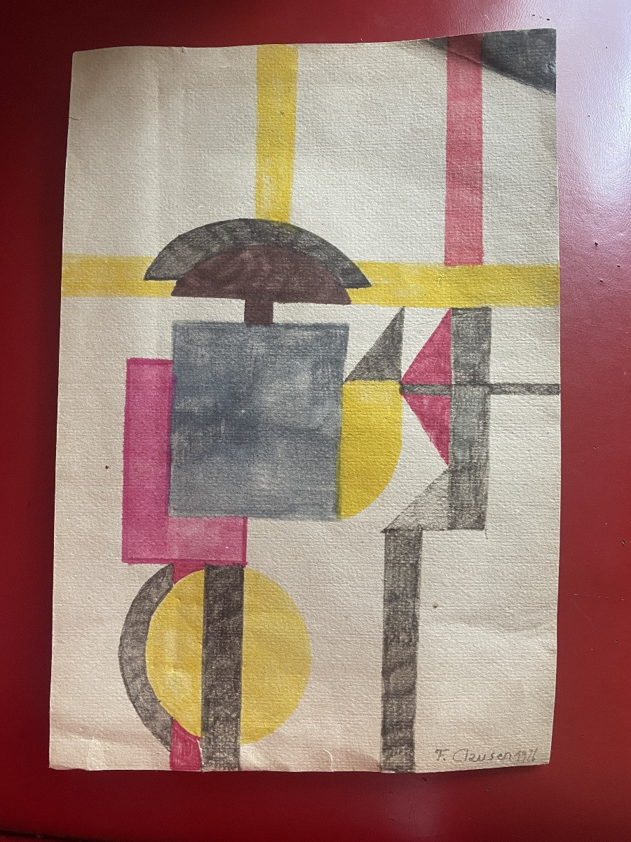 Gouache de Clausen .F -photo-2