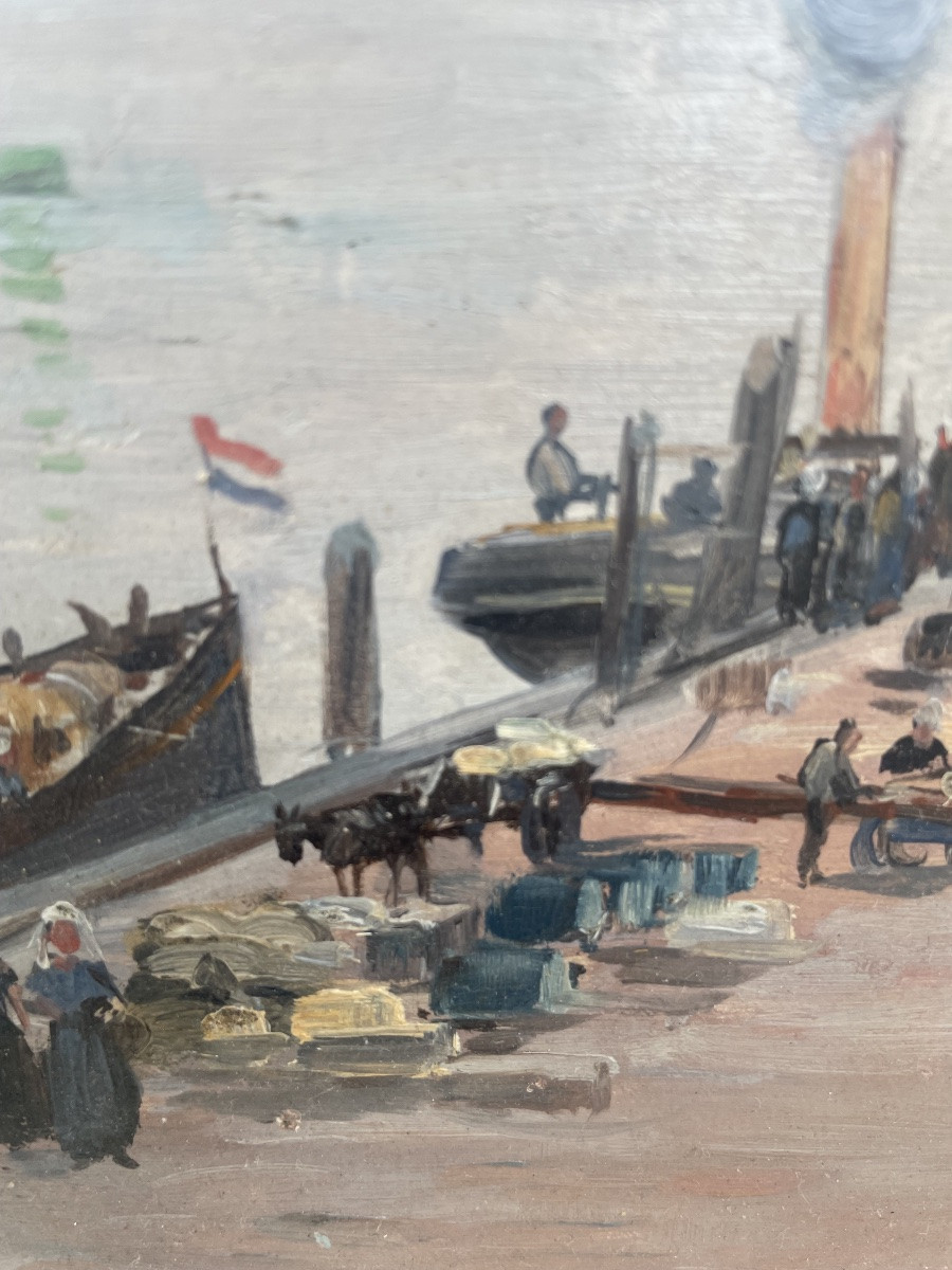 The Port Of Dudrecht By Fernand Legoud Gérard -photo-6