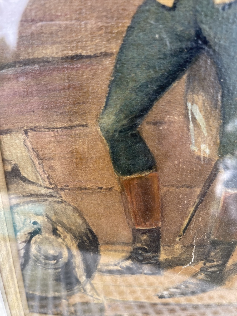 Watercolor Of An Officer By édouard Détaille -photo-6