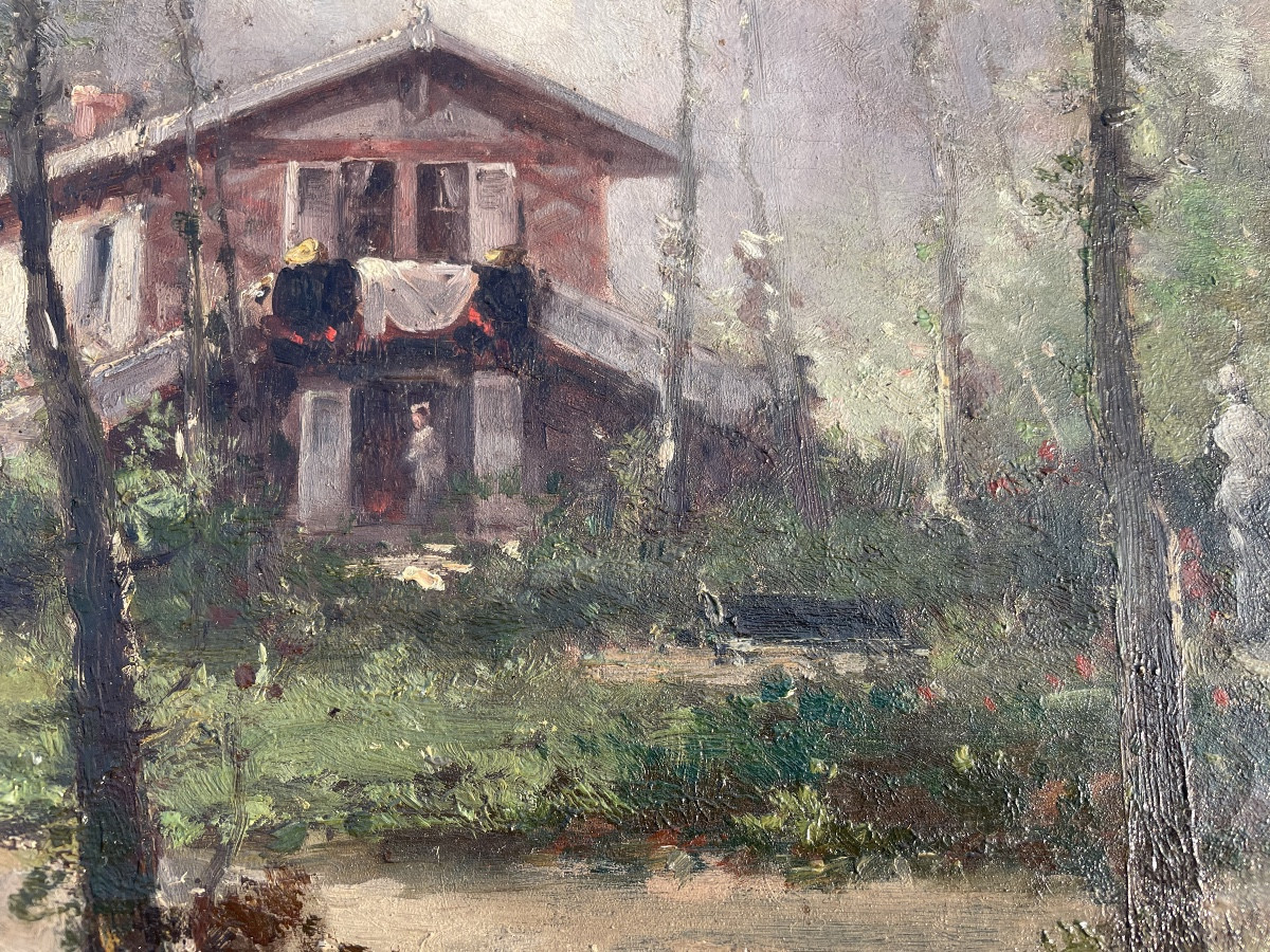 Promeneurs dans le bois 