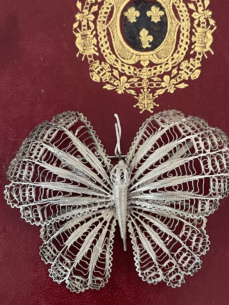 Silver Butterfly Brooch -photo-6