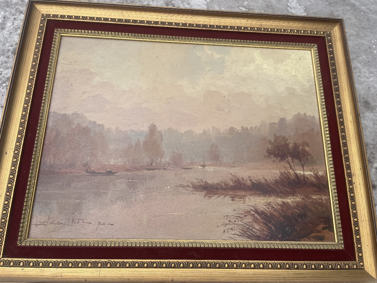 The Boats On The Marne By Léon Zeytline -photo-2
