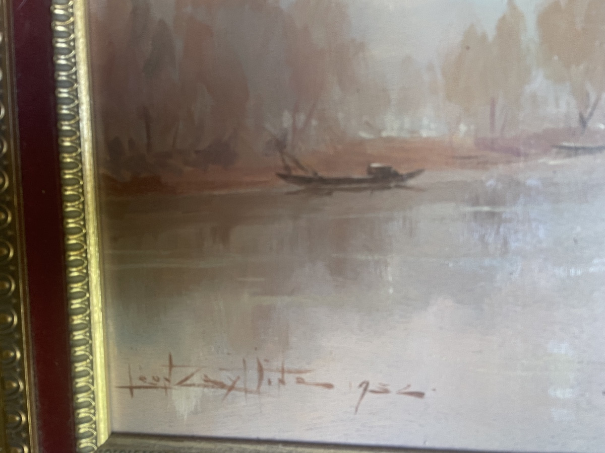 The Boats On The Marne By Léon Zeytline 