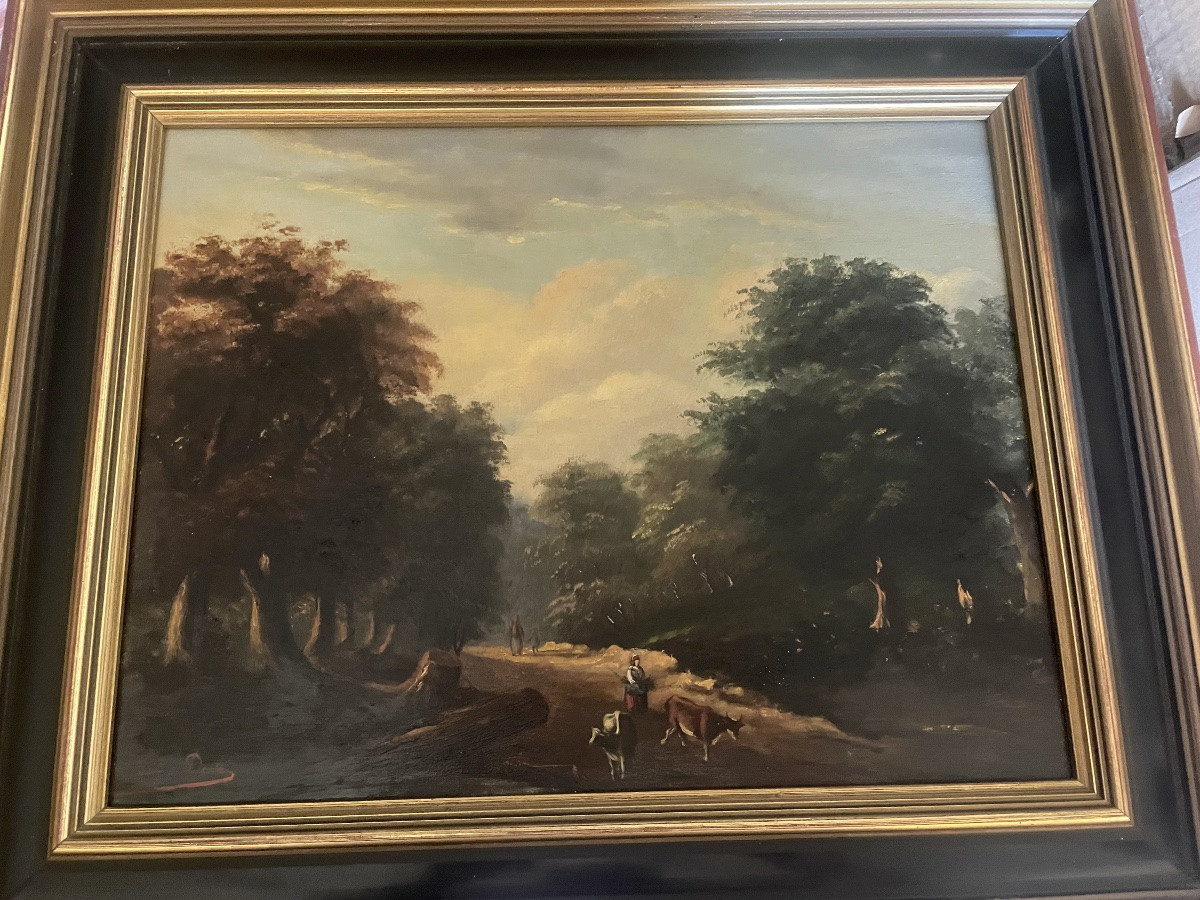 Tableau de l’école de barbizon de Eug .Dédé -photo-2