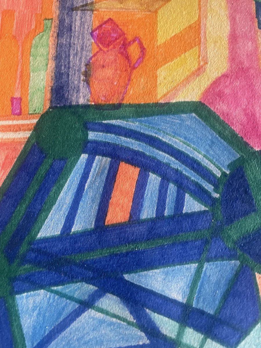 Cubist Gouache By Franciska Clausen -photo-4