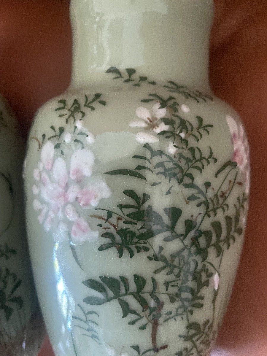 Paire de vases porcelaine chinois -photo-1