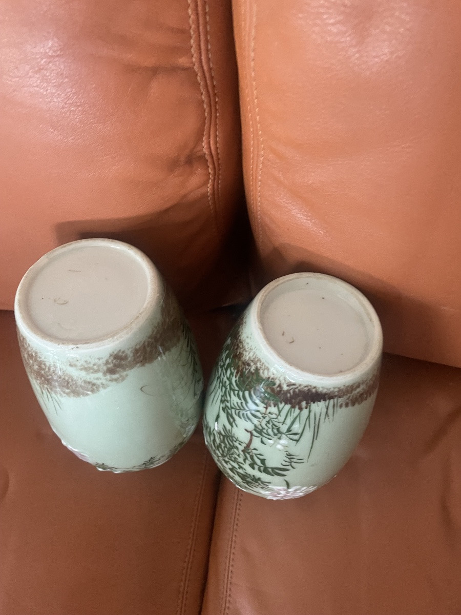 Paire de vases porcelaine chinois -photo-3