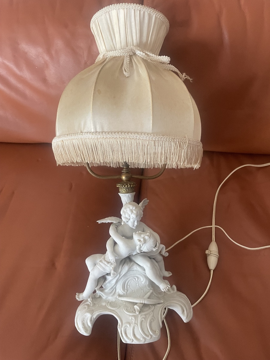 Biscuit lampe les deux angelots 