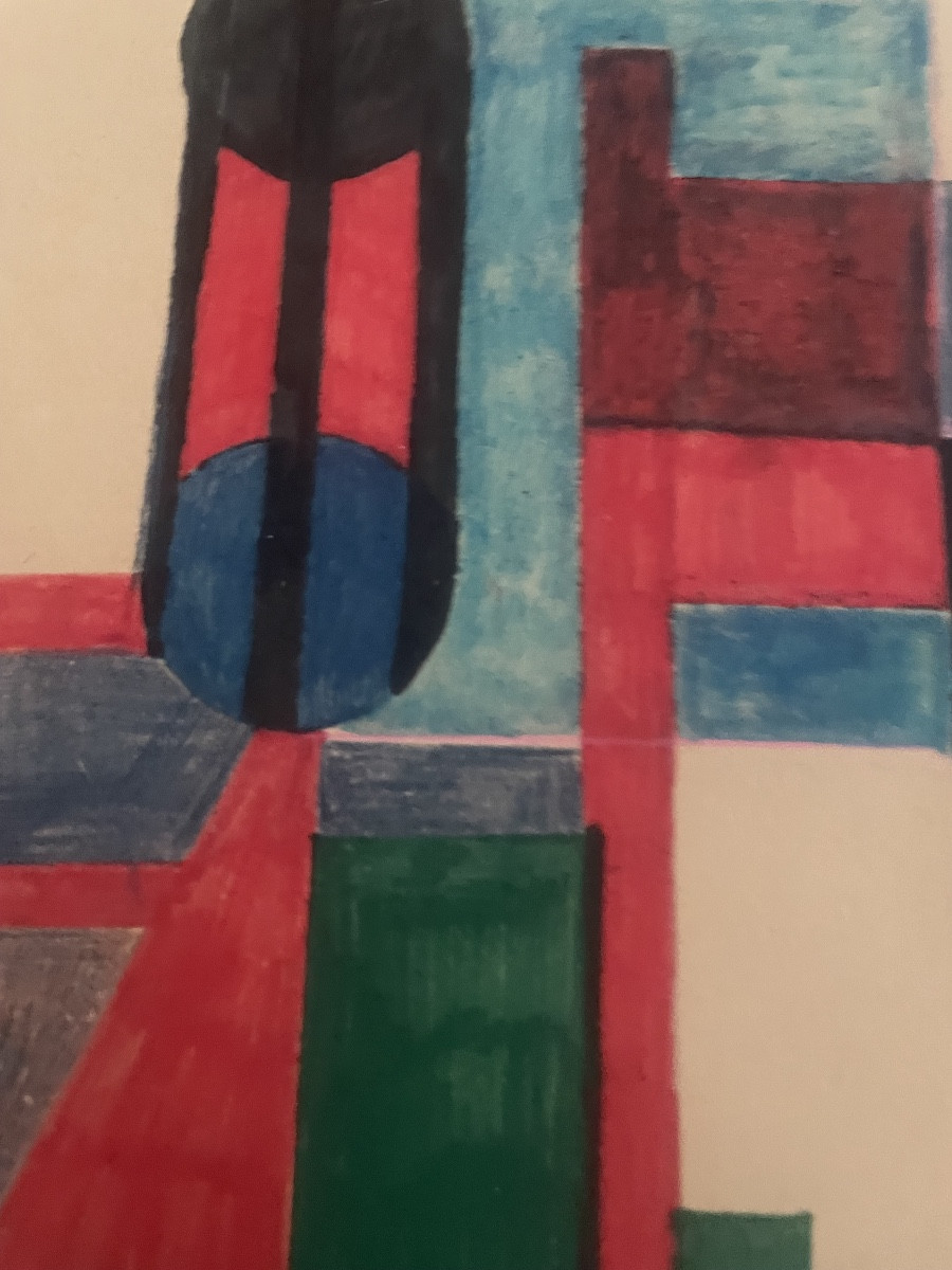 Cubist Gouache By Franciska Clausen 