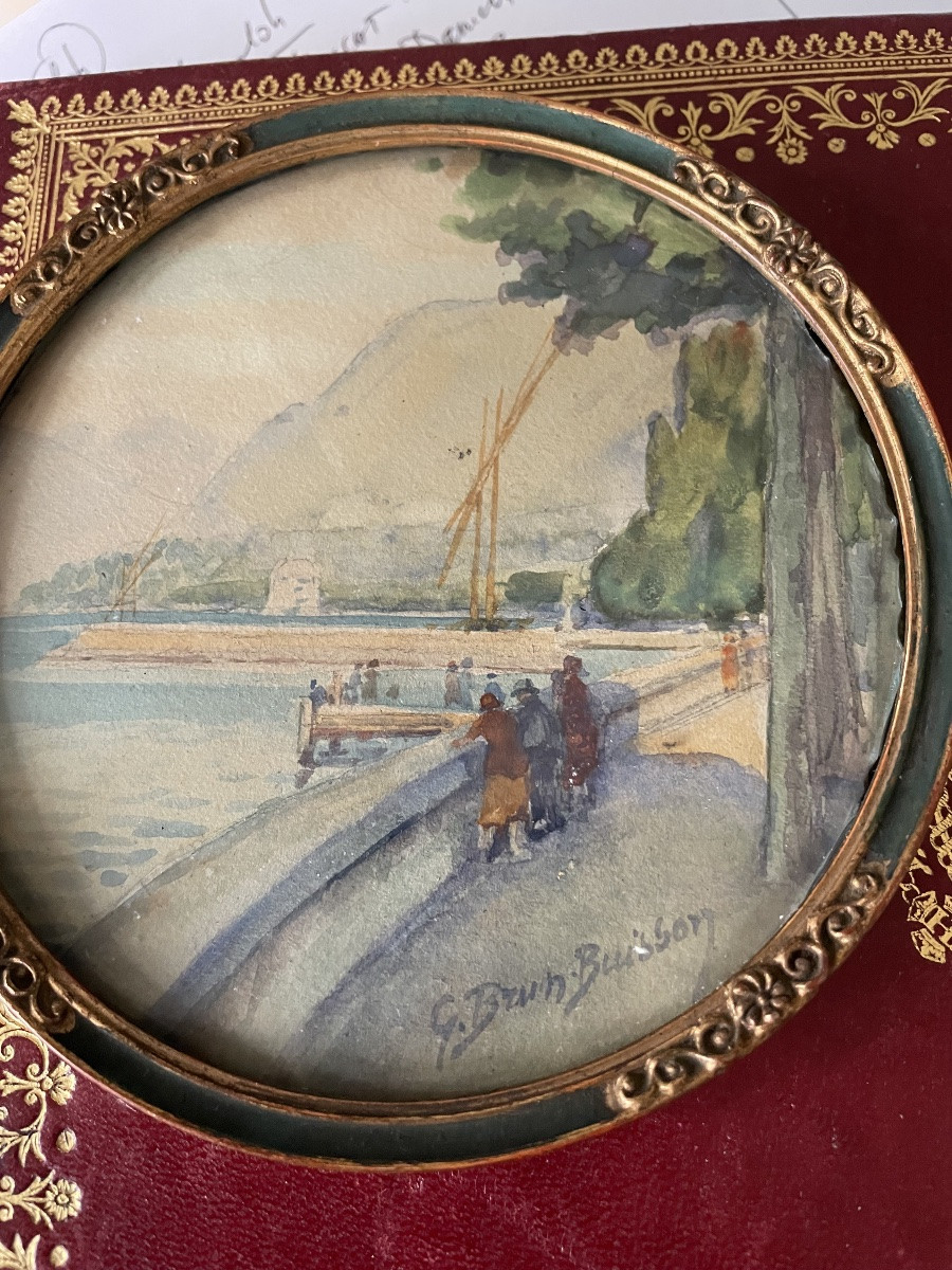 Quai et promeneurs de Brun -Buisson -photo-2
