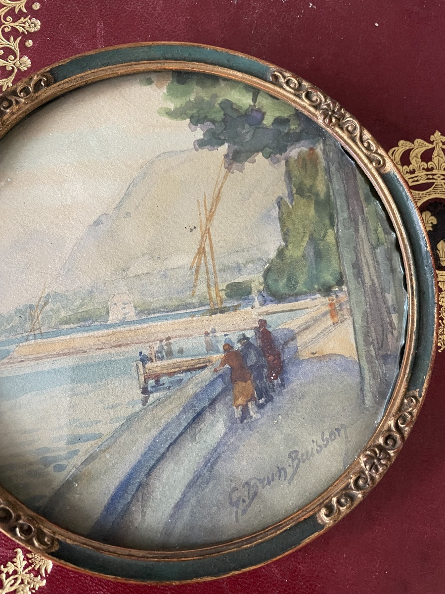 Quai et promeneurs de Brun -Buisson -photo-5