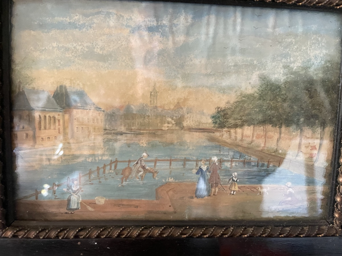 Pair Of 18th Century Gouaches -photo-8