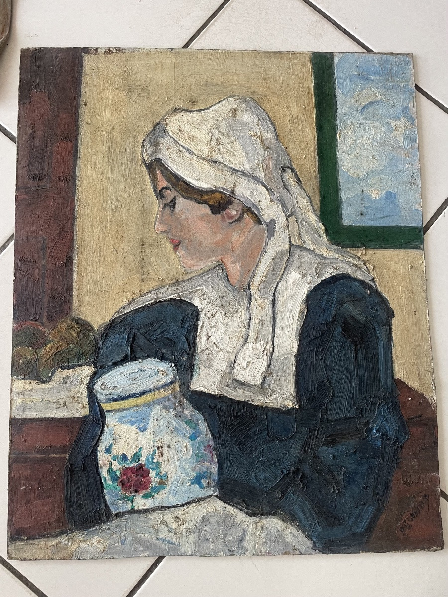 The Breton Woman With The Pitcher And The Fruit -photo-4