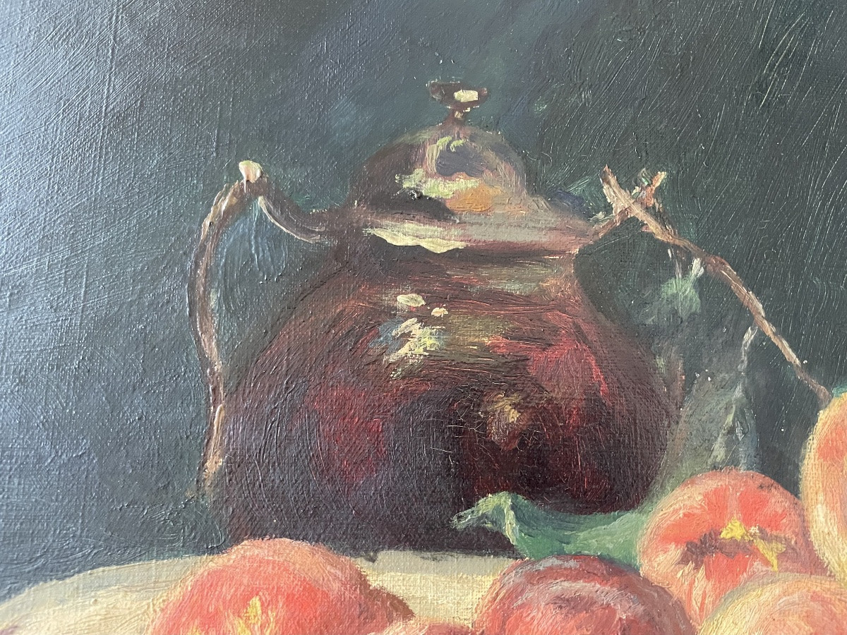 Still Life With Fruit And Teapot By Lan-ho -photo-4