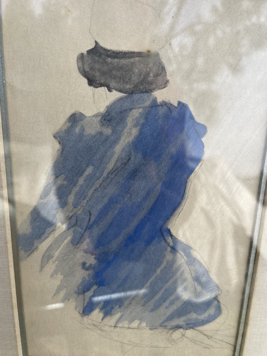 Triptyque d’aquarelles de Jacques Villon -photo-6