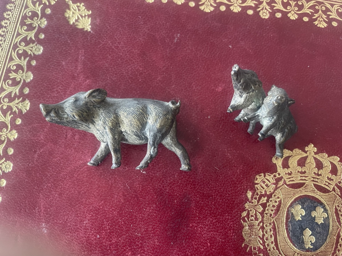 Laie et ses petits bronze de vienne -photo-4