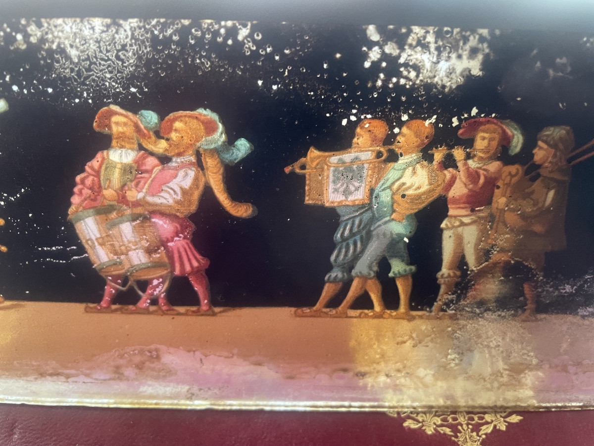 Plaque fixé sous verre  les saltimbanques -photo-3