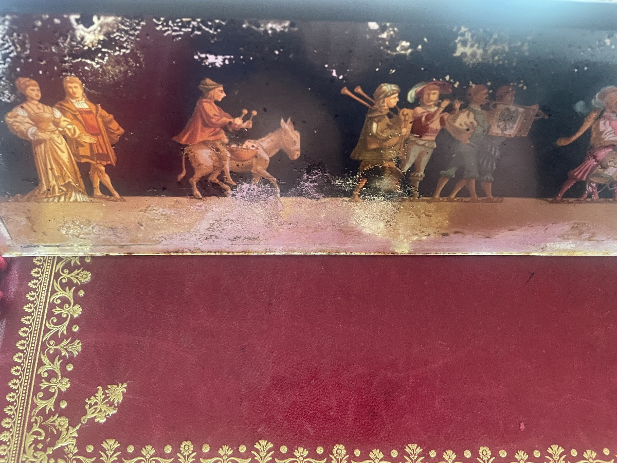 Plaque fixé sous verre  les saltimbanques -photo-1