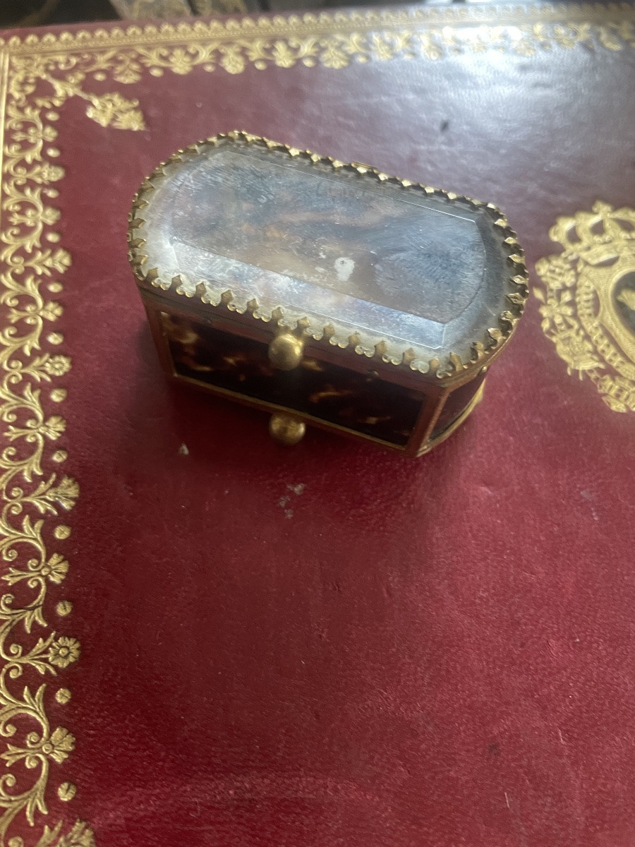 Boîte écaille et bronze doré -photo-4
