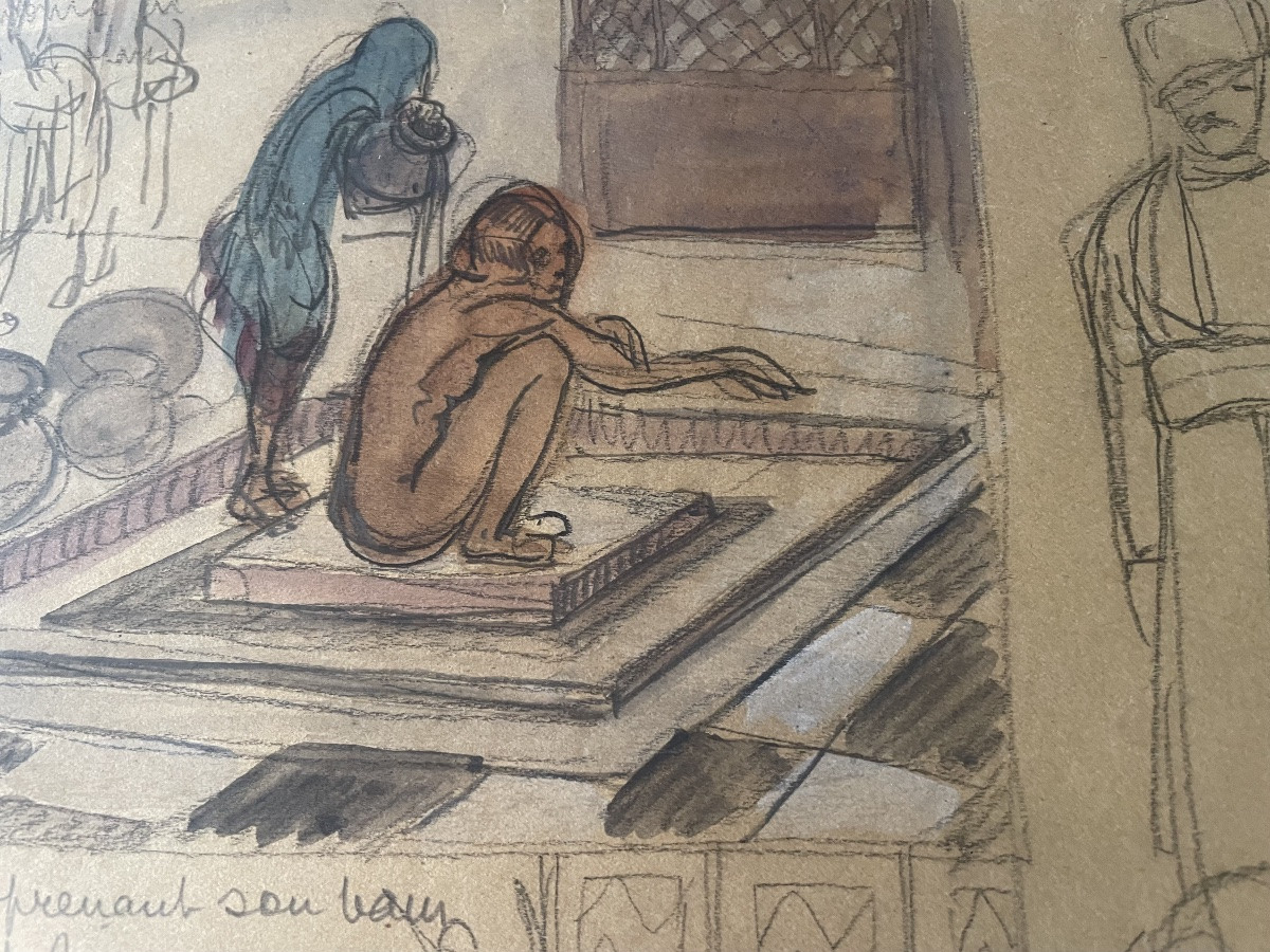Preparatory Watercolor Drawing -photo-3