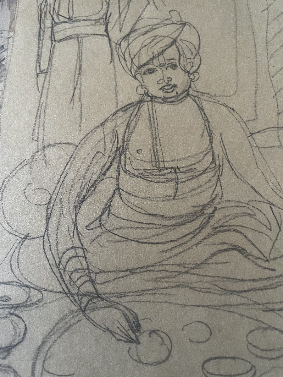 Preparatory Watercolor Drawing -photo-3