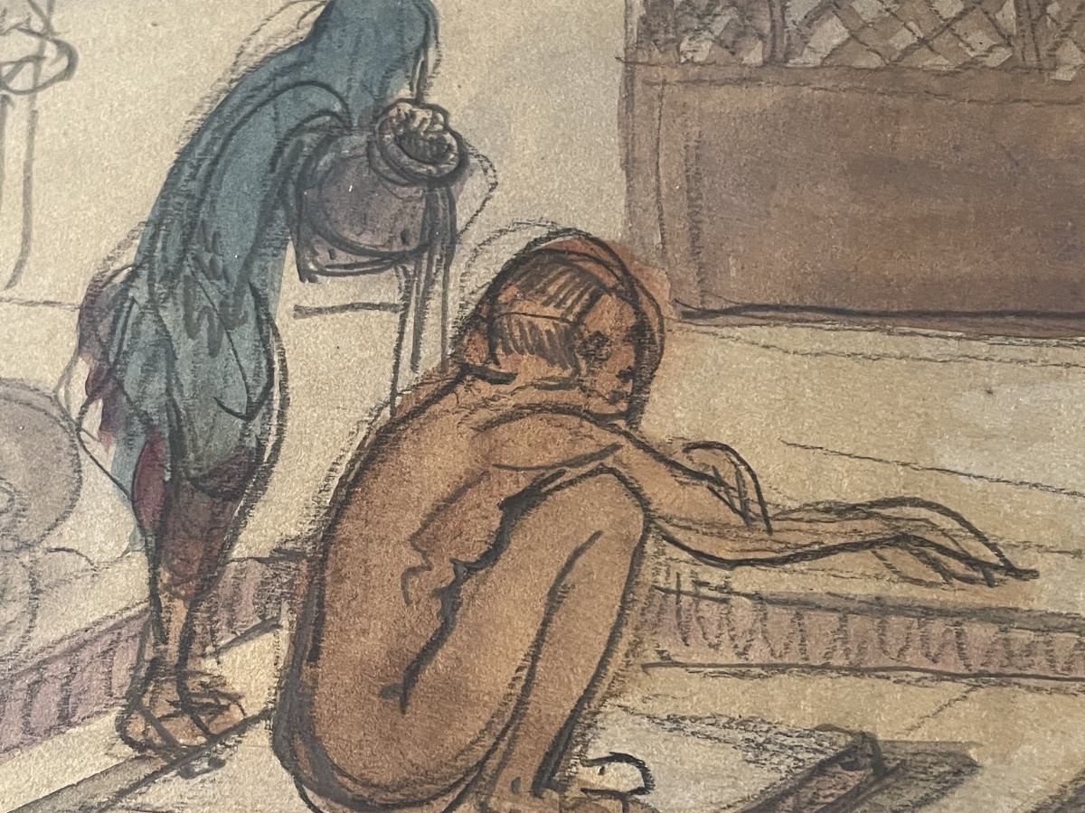Preparatory Watercolor Drawing -photo-5