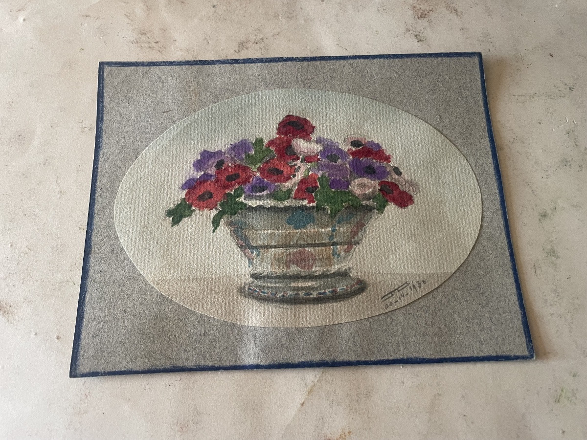 Watercolor Flower Basket -photo-5