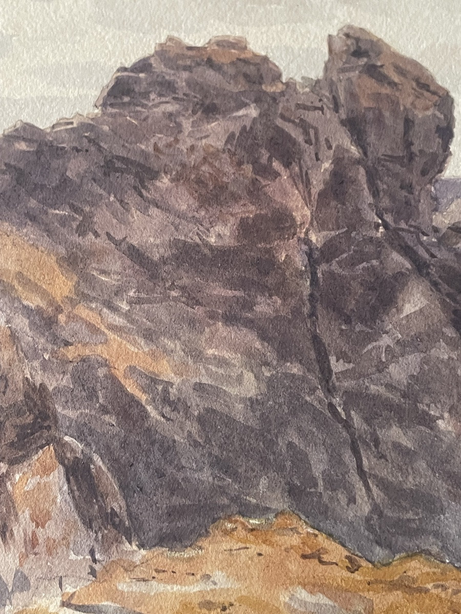 « La mauve  « aquarelle -photo-3