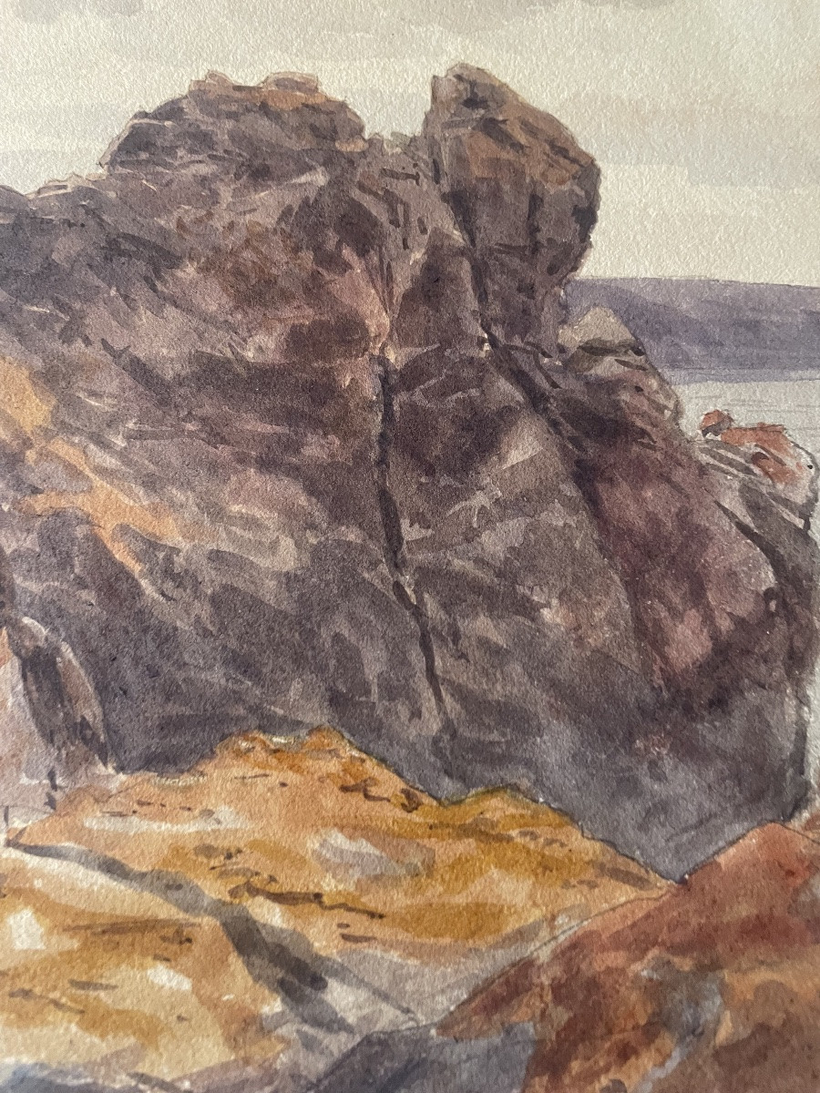 « La mauve  « aquarelle -photo-4
