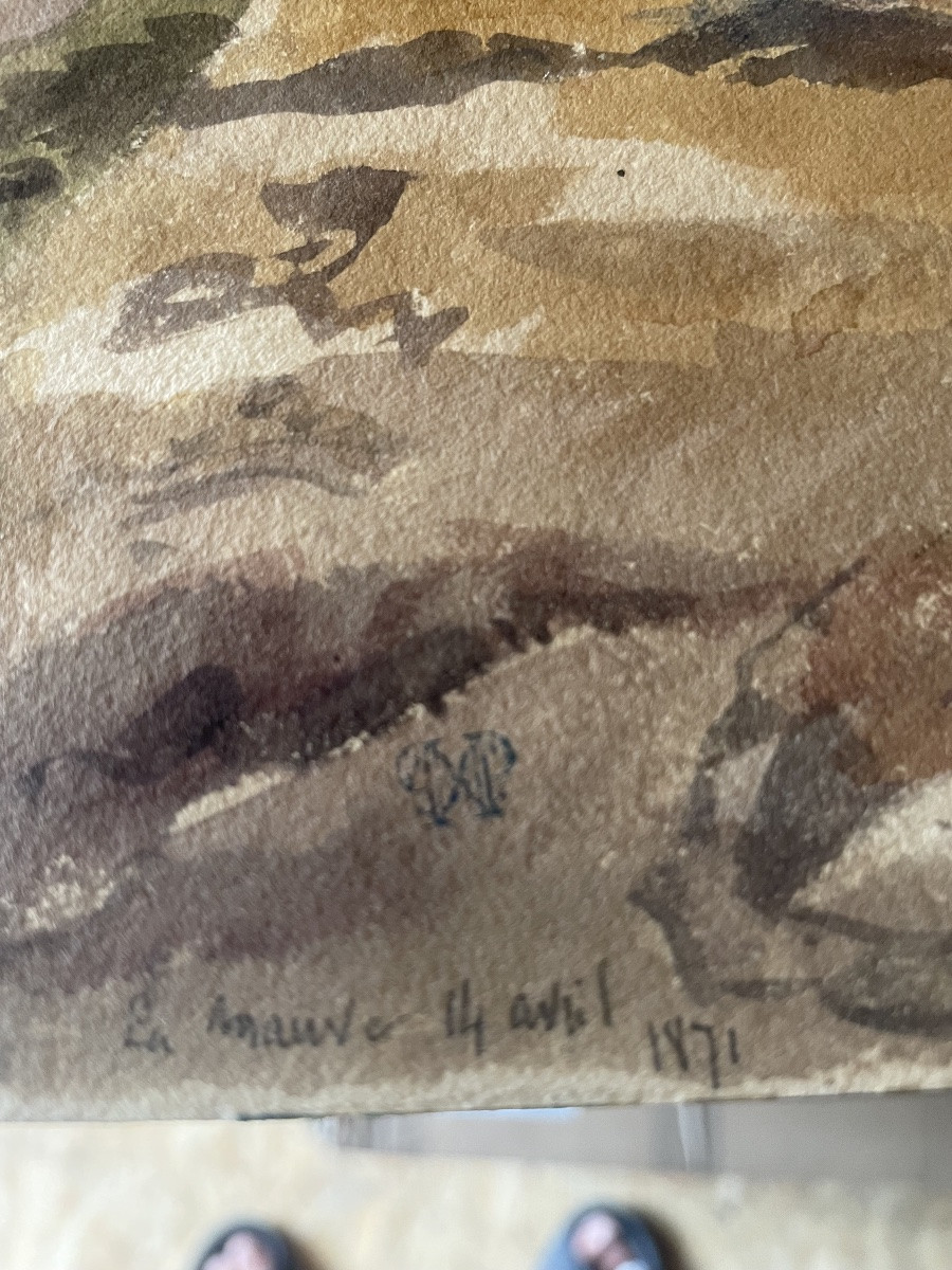 « La mauve  « aquarelle -photo-4