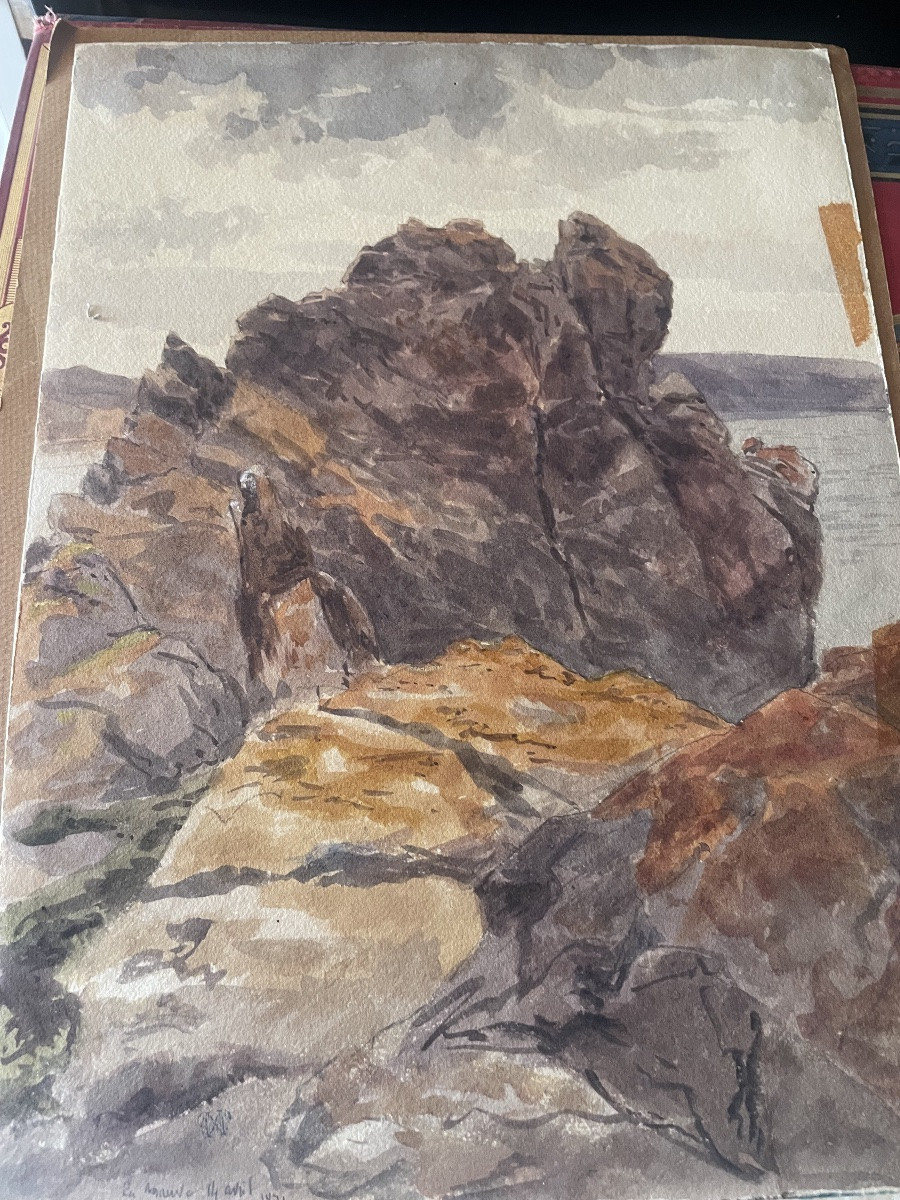« La mauve  « aquarelle -photo-5