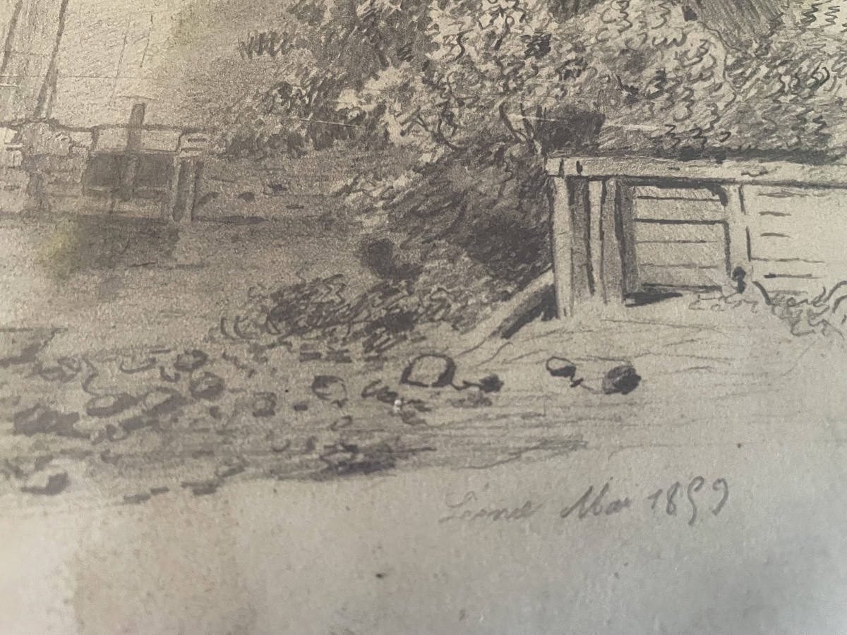 Mill And River Drawing -photo-6