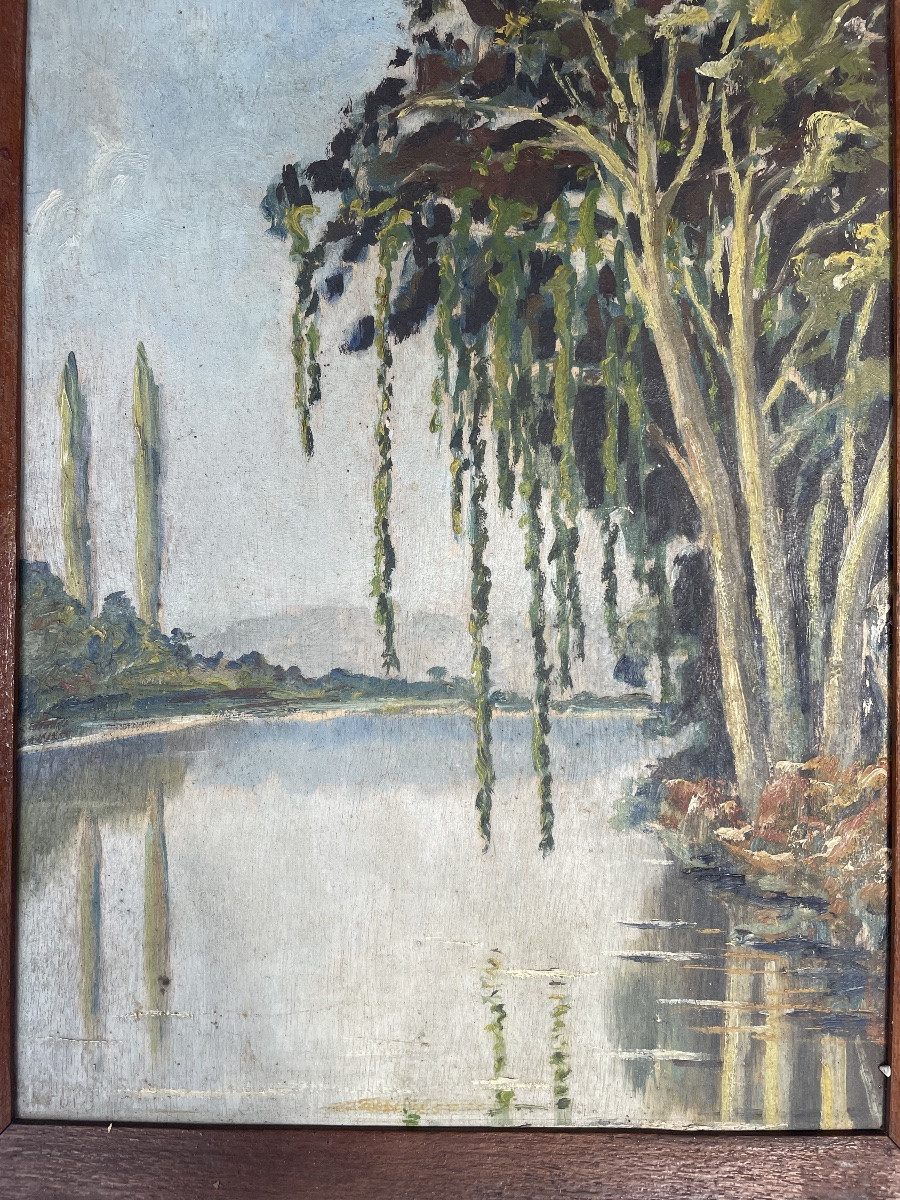 Tableau paysage rivière -photo-2