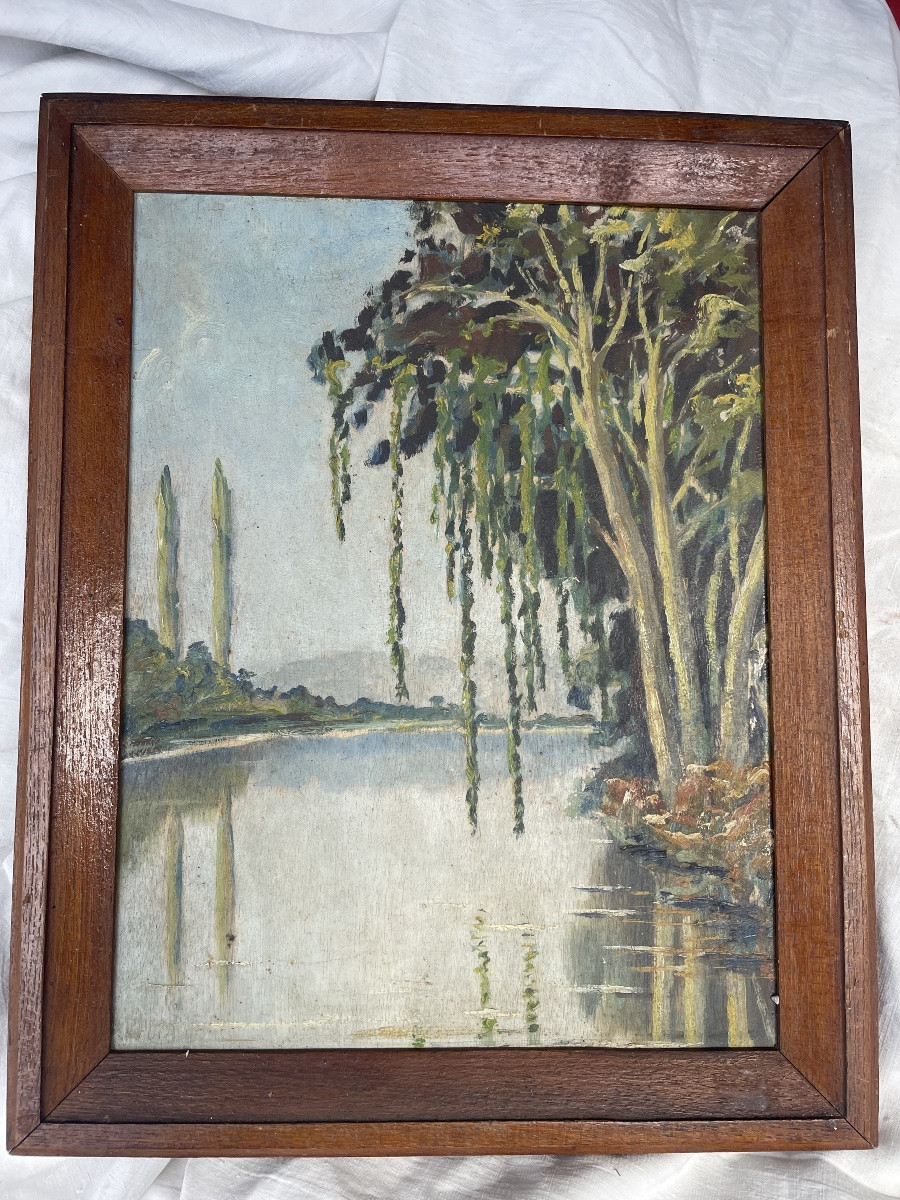 Tableau paysage rivière -photo-5