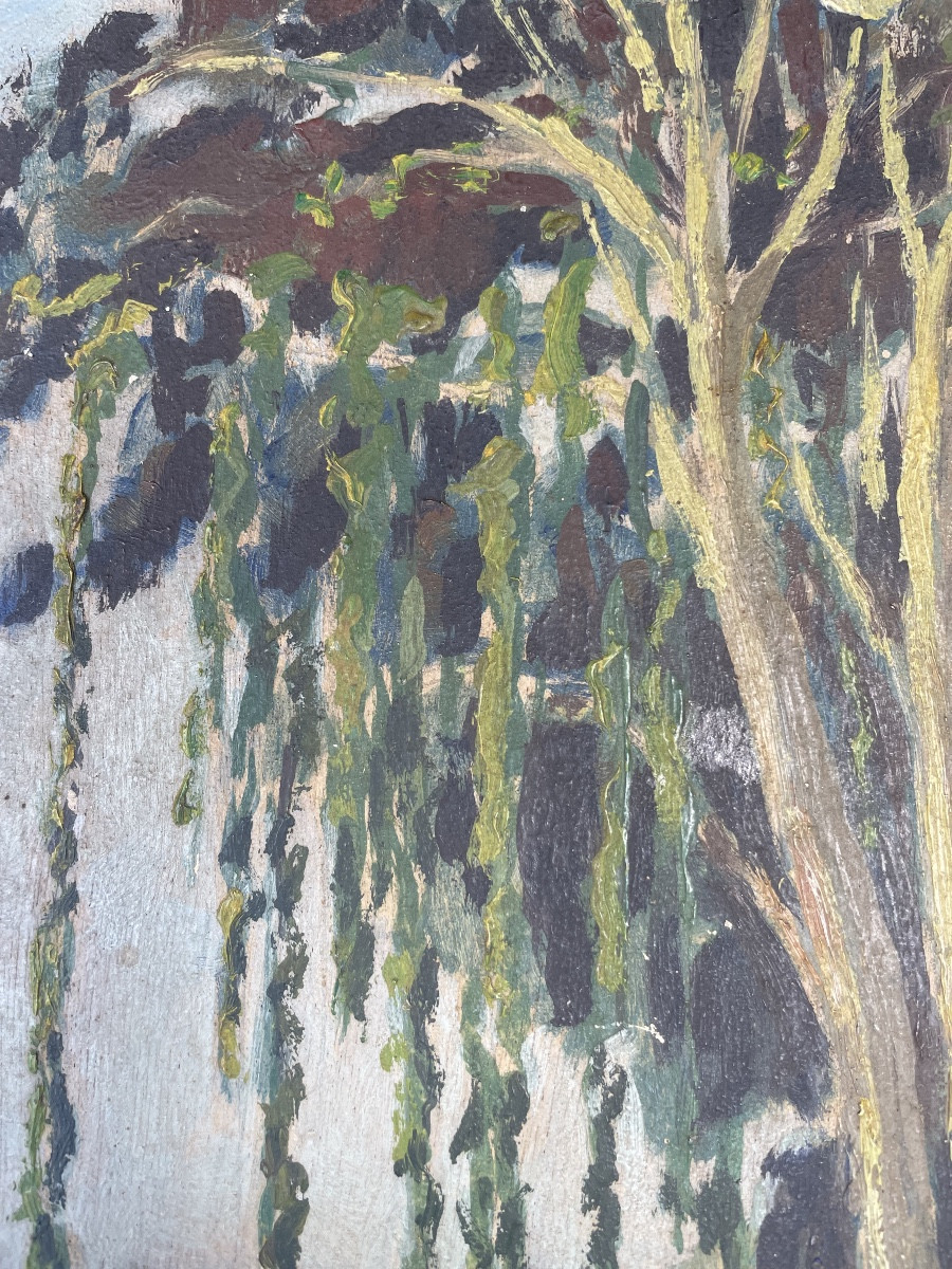 Tableau paysage rivière 