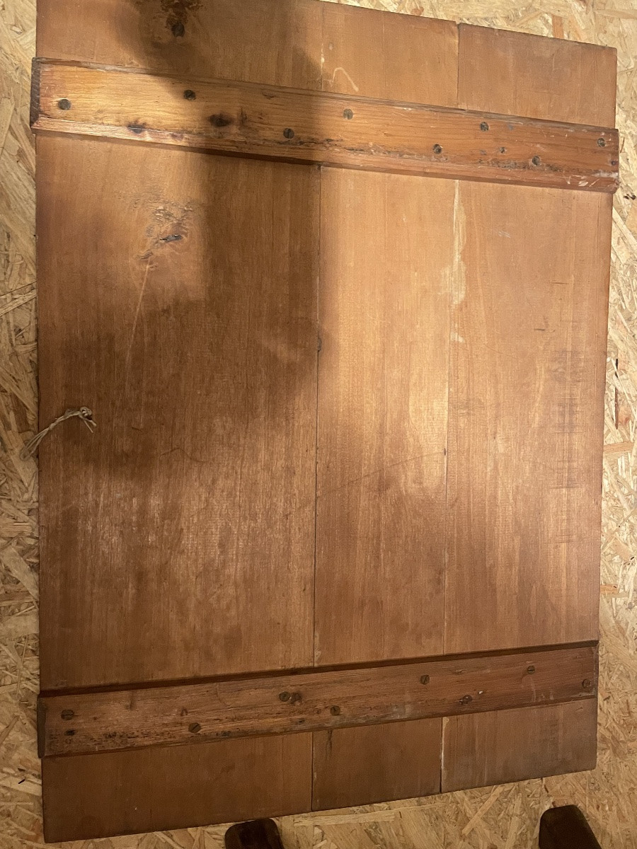 Tableau breton en  bois peint -photo-3