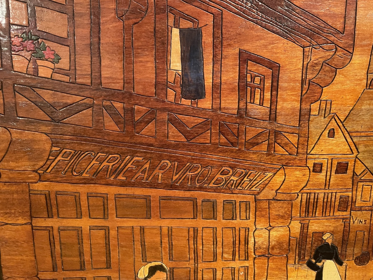 Tableau breton en  bois peint -photo-7