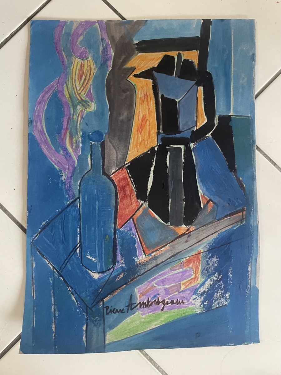La bouteille bleu de pierre Ambrogiani-photo-4