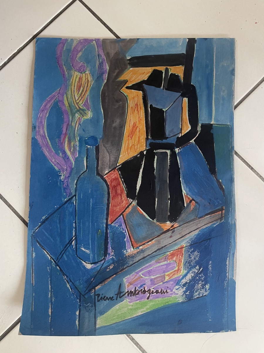 La bouteille bleu de pierre Ambrogiani-photo-8
