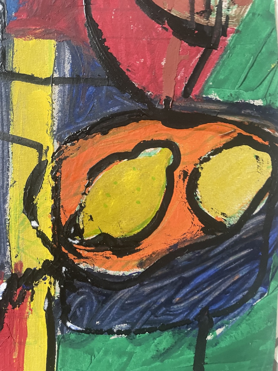 Still Life With Guitar By Pierre Ambrogiani -photo-2