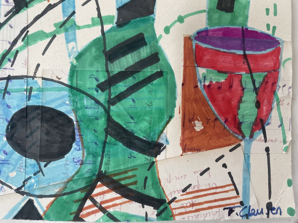 Gouache et collages de Franciska Clausen -photo-3